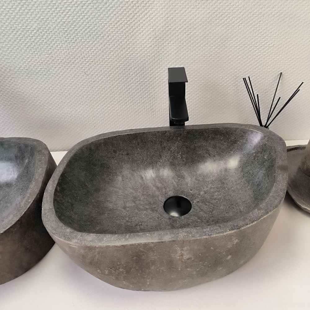 Раковина из речного камня RS63828 54*38*15 2шт 0126