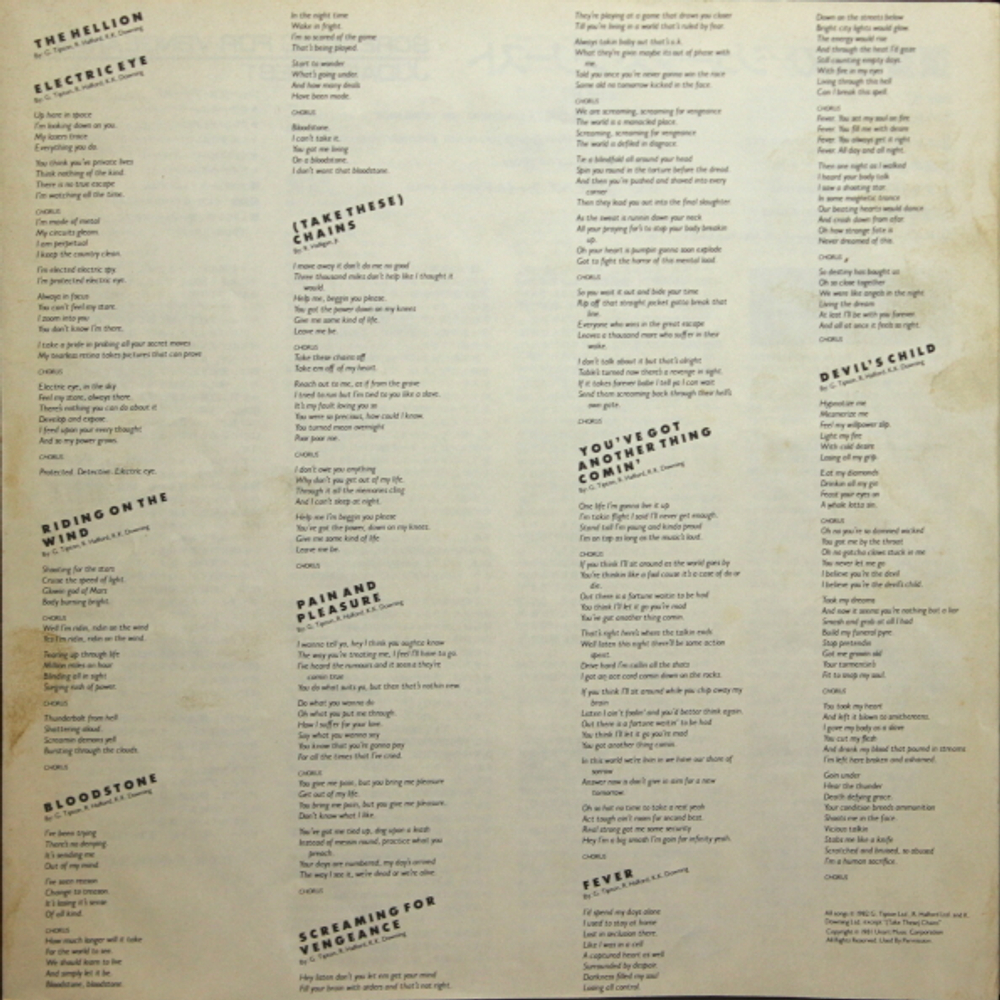 Judas Priest / Screaming For Vengeance (LP)
