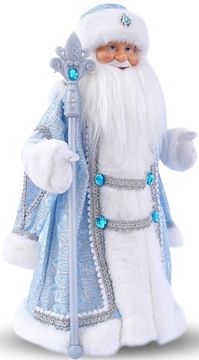 Дед Мороз Большой (синий) (текстиль) – Премиум 1500 г.