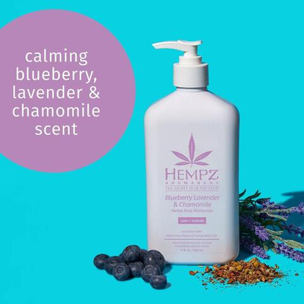 Увлажняющее молочко для тела «Лаванда, ромашка и дикие ягоды» — Hempz Blueberry Lavender & Chamomile Herbal Body Moisturizer