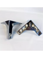 Ножки для мебели угловые H140 мм хром, 2 шт