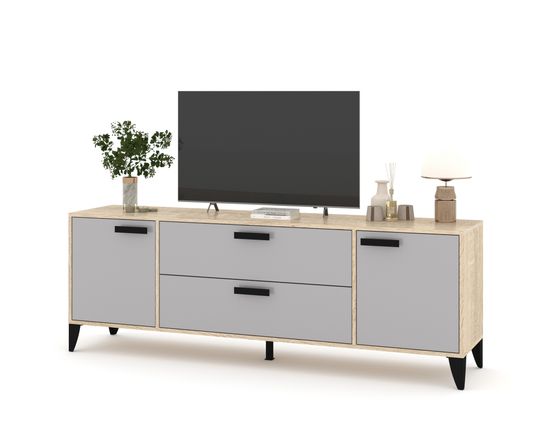 дуб сонома / вулканический серый