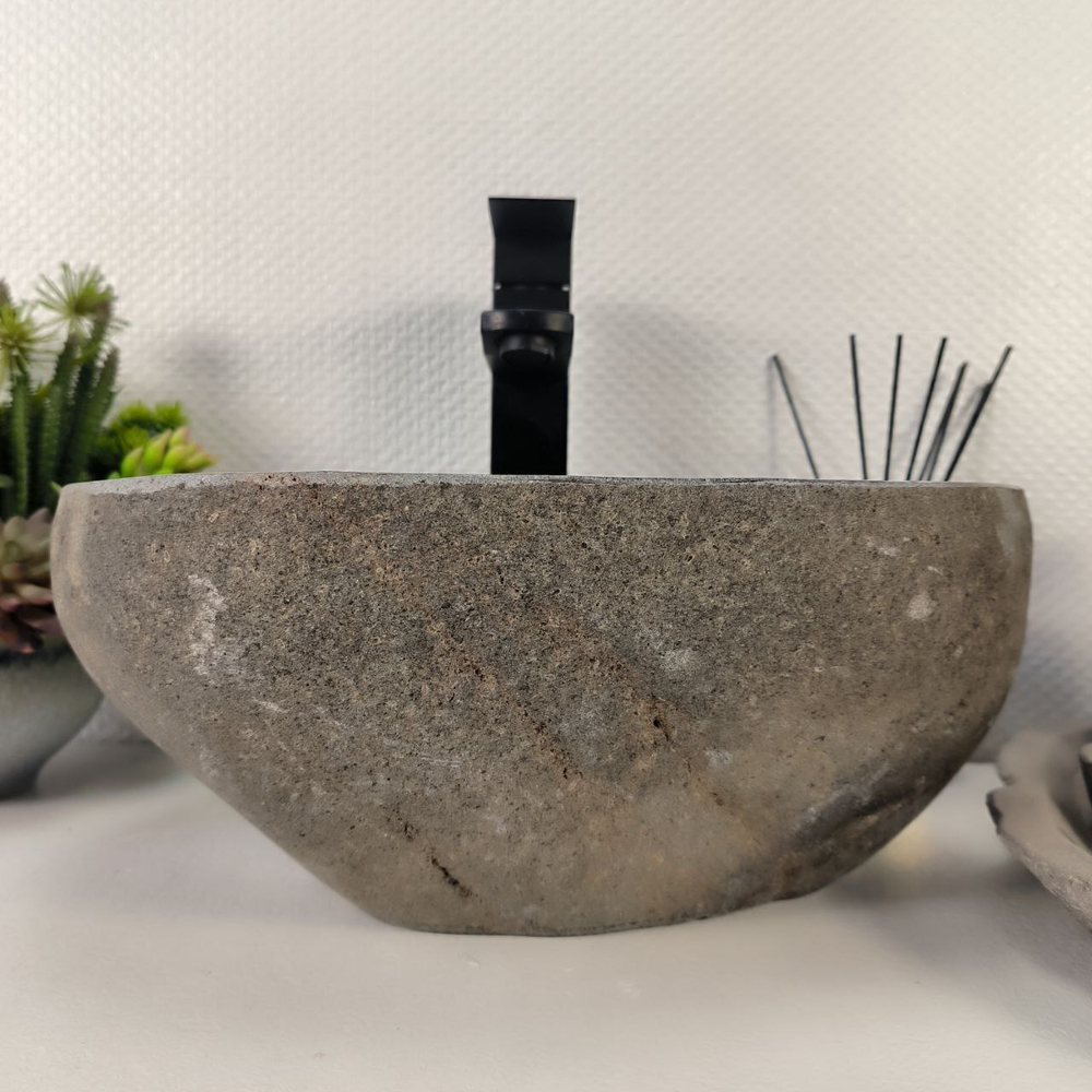 Раковина из речного камня RS-64868 37*29*15 0855
