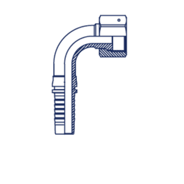 Фитинг DN 16 ORFS (Г) 1.3/16 (90)