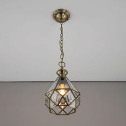 Citilux Витра-1 CL442110 Подвесной светильник витражный Бронза