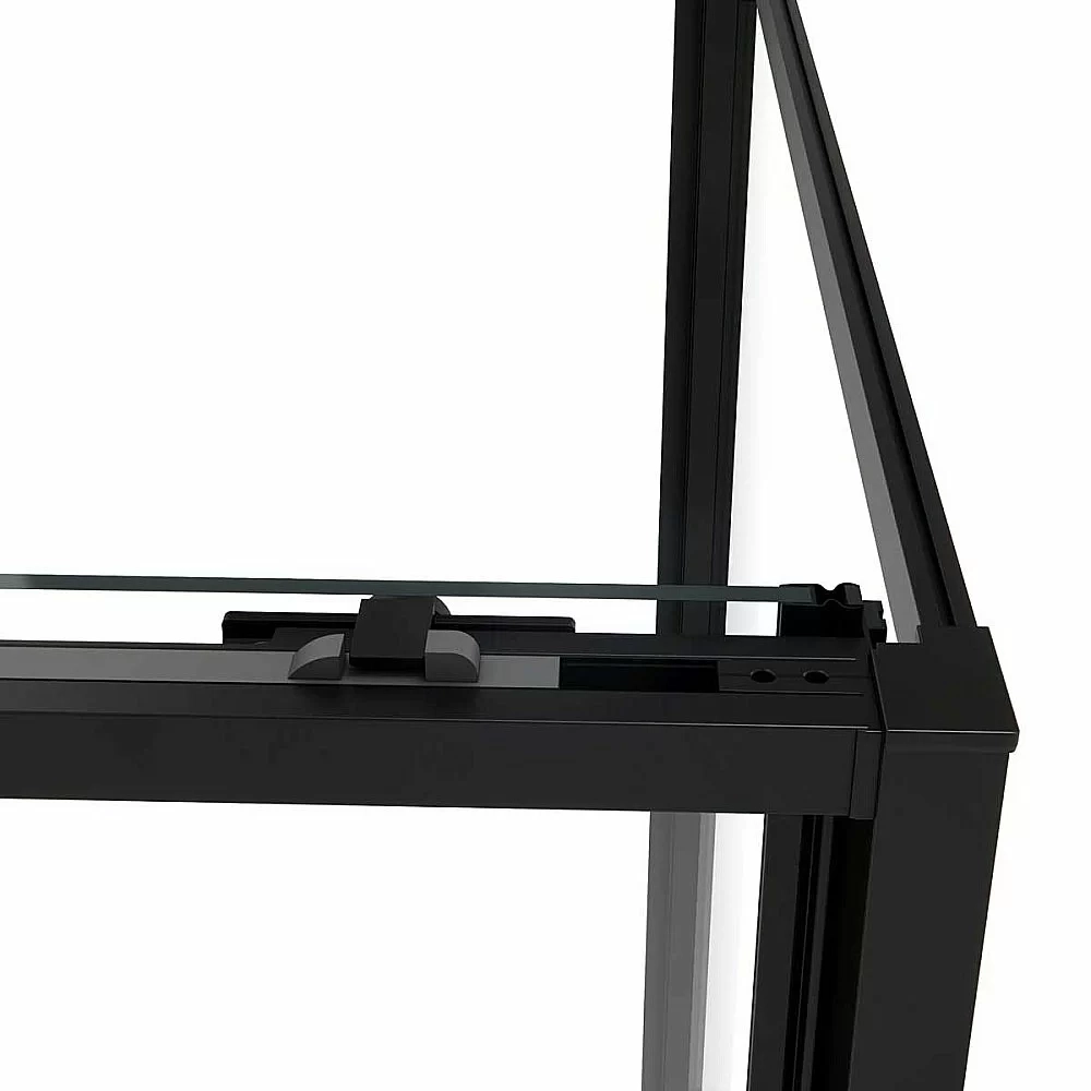 Душевой уголок Vincea Slim Soft VSR-1SS8015CLB 150х80 стекло прозрачное/профиль черный