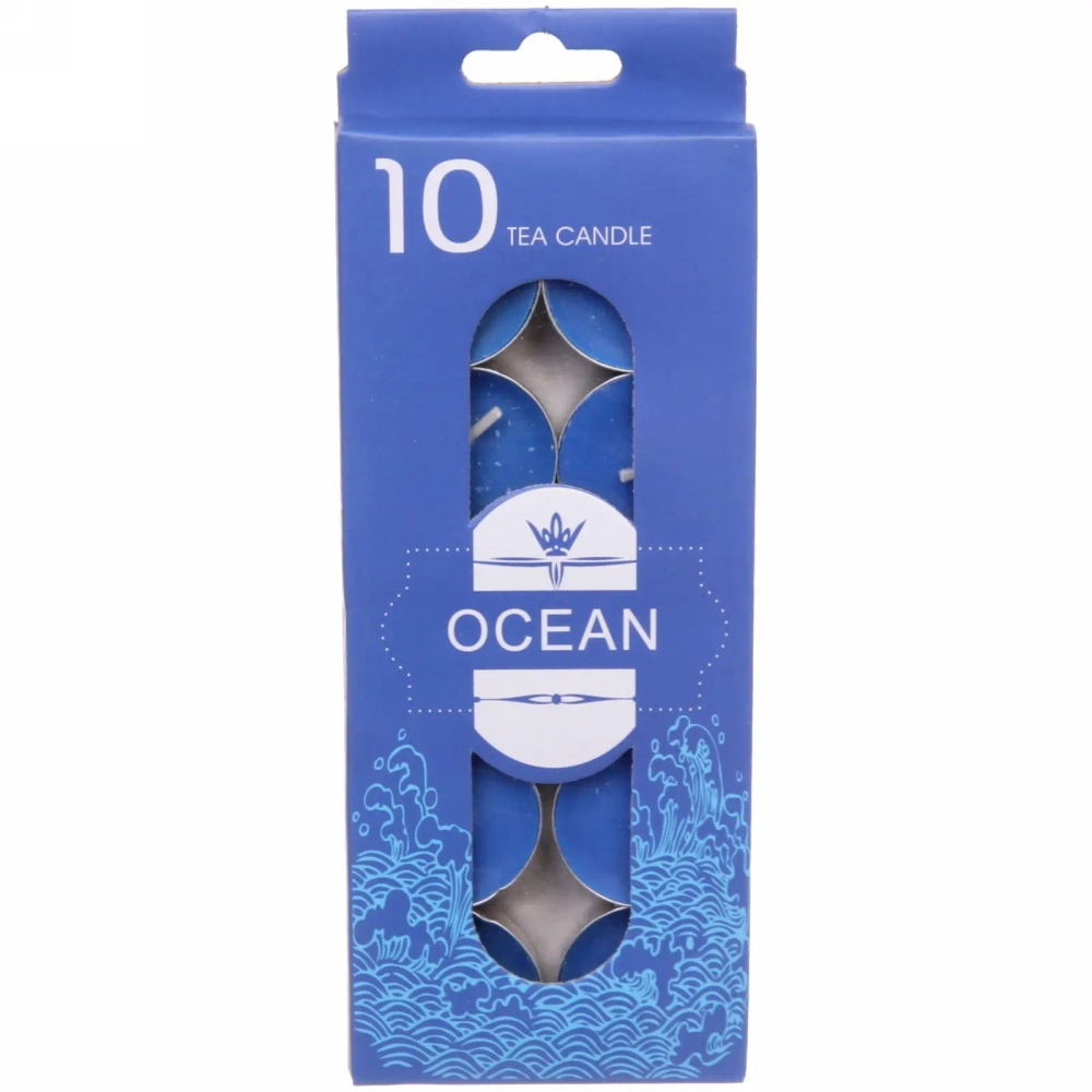 Свечи чайные в наборе 10шт «Тихий океан»