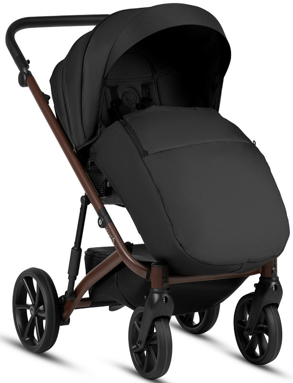 Детская коляска Tutis Viva 6 Plus Essential 3 в 1 с автокреслом Elo Lux EduSky Black 1612070 Caviar