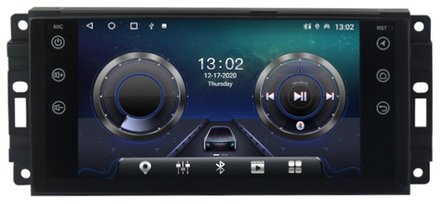 Магнитола для Jeep, Dodge, Chrysler 2006-2015 (207x98мм) - Carmedia MKD-7145-S10 Android 12, ТОП процессор, 4Гб+64Гб, CarPlay, SIM-слот