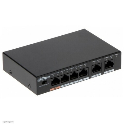 Коммутатор Dahua DH-PFS3006-4ET-60 4x100Mb 4PoE