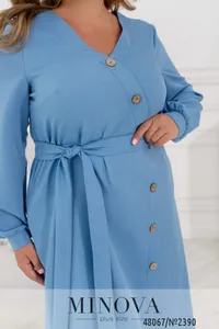 Платье 2390-голубой Minova