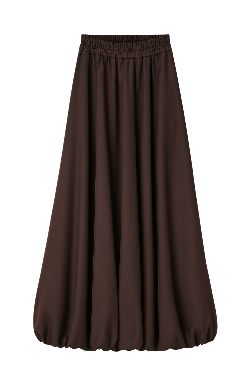 Юбка баллон из шерсти макси