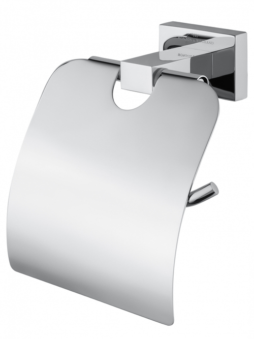 Держатель для туалетной бумаги с крышкой WONZON & WOGHAND FLAT, Хром (WW-9726)