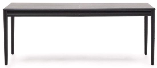 Раздвижной стол Lenon черный из шпона и массива дуба 200(280)x90 Испания 
