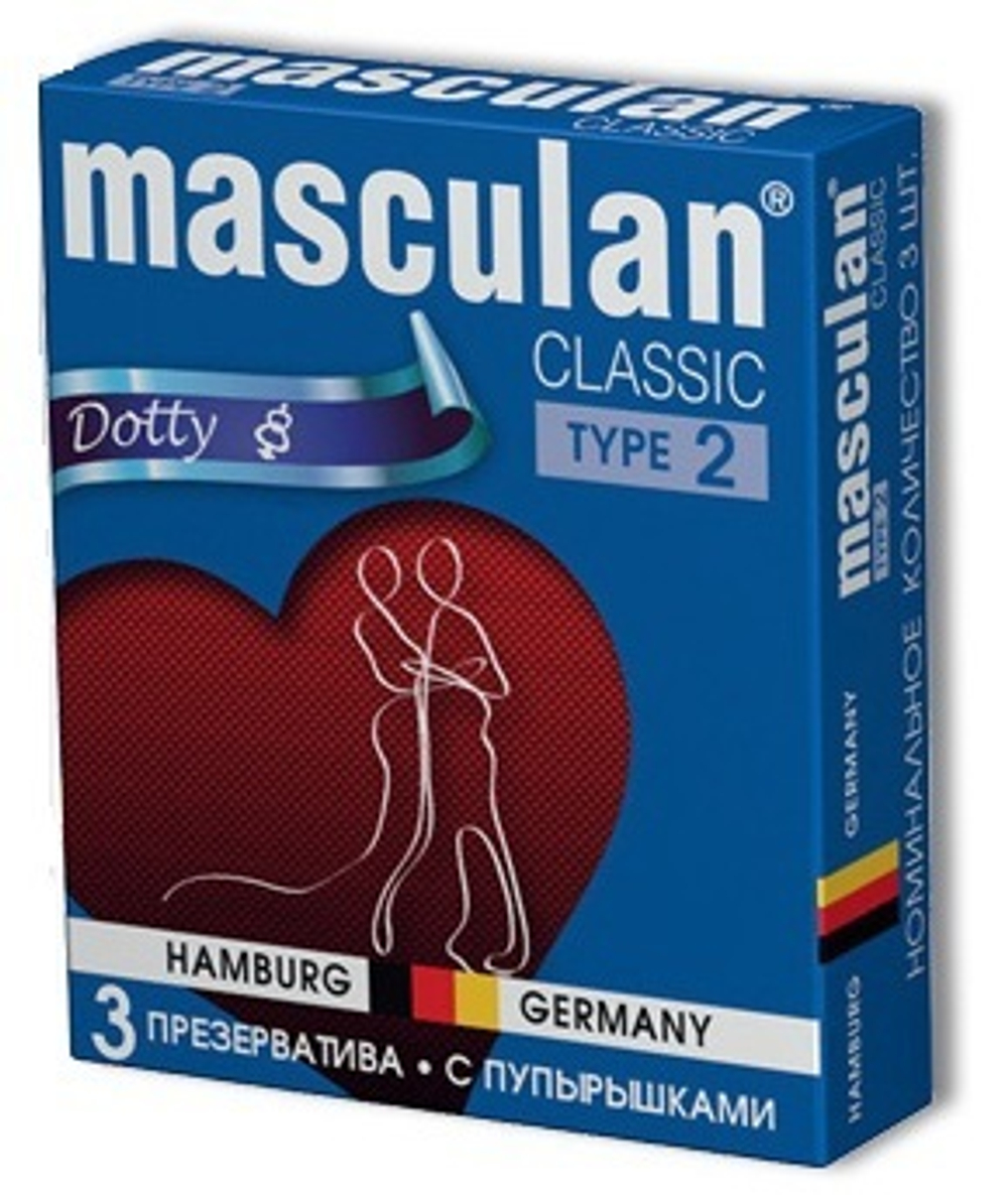 Презервативы Masculan Classic с пупырышками (Dotty)
