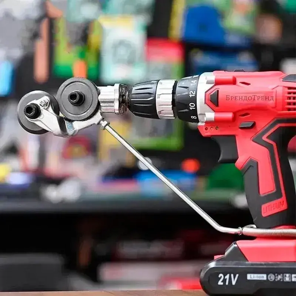 Ножницы по металлу / Насадка на шуруповерт / Насадка ножницы для резки листового металла, фанеры, пластика