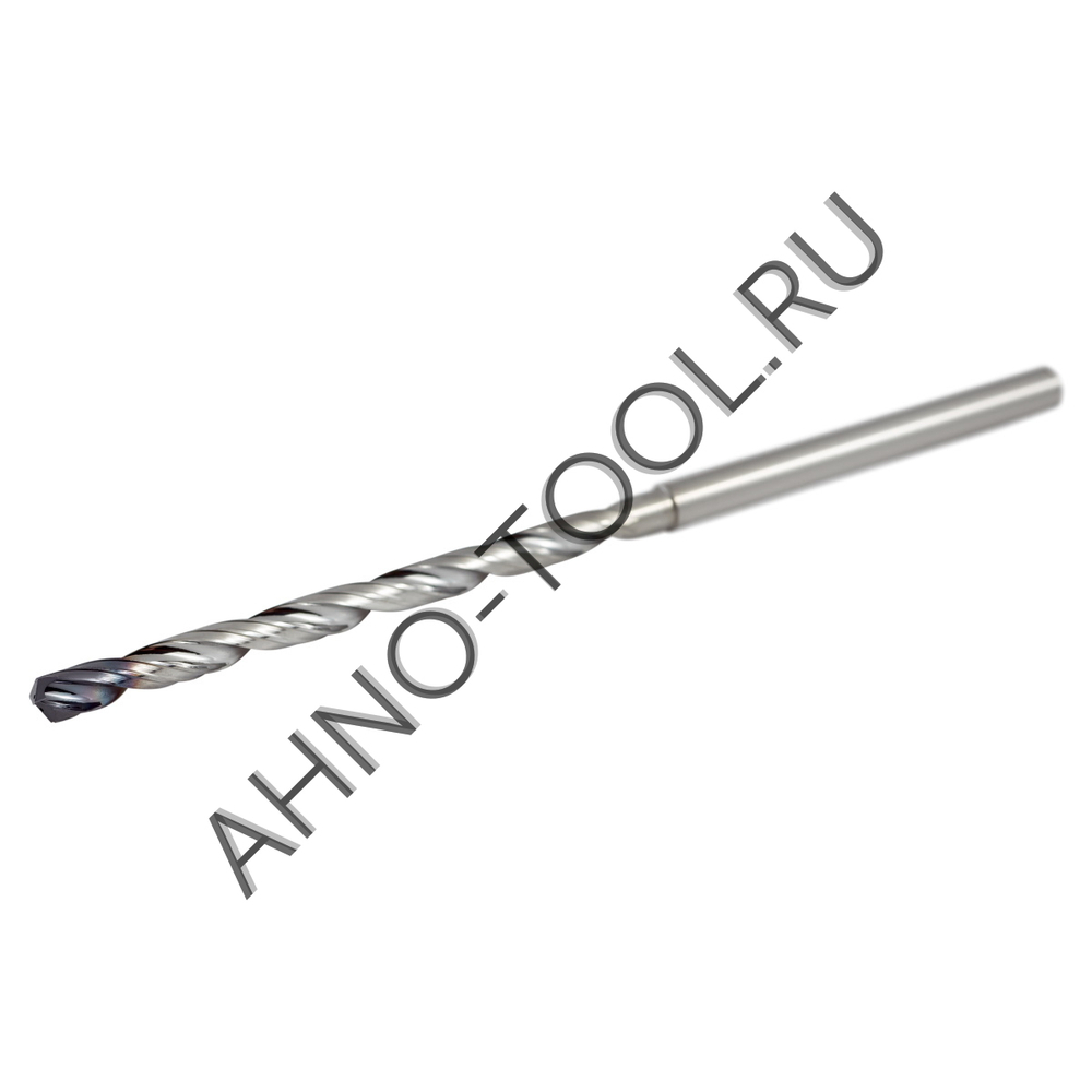 Сверло 4.5мм монолитное твердосплавное 12D с подводом СОЖ. SP-P801120450 VHM AHNO