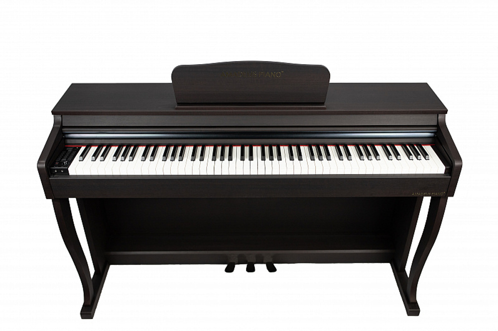 Amadeus piano AP-900 Brown цифровое пианино, 88 клавиш полифония 192, 3 педали, с ножками и крышкой, цвет коричневый.