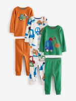 Пижама для мальчика Next K98-563, 3 шт., Оранжевый, Молочный, Зеленый