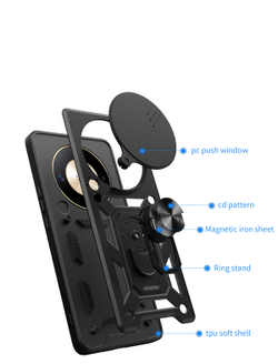 Чехол с кольцом Bumper Case для Honor X9b