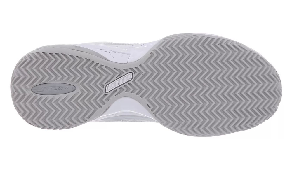 Женские Кроссовки теннисные Lotto Mirage 300 Clay - all white/silver metal 2