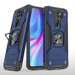 Противоударный чехол Strong Armour Case с кольцом для Xiaomi Redmi Note 8 Pro (Синий)