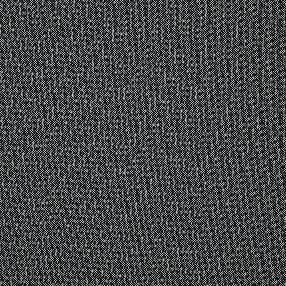 Шёлковый крепдешин чёрного цвета с мелким узором из точек и завитков (66 г/м2)