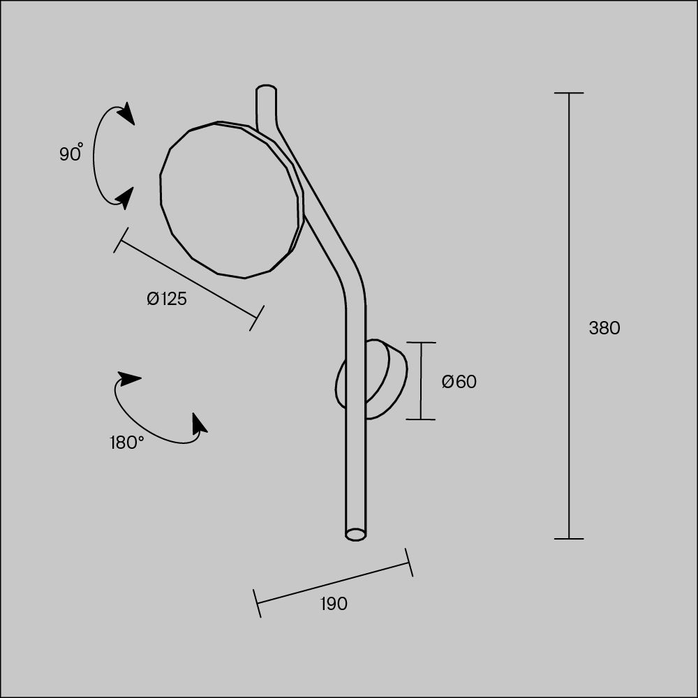 Светильник настенный светодиодный Maytoni   MOD451WL-L8B3K