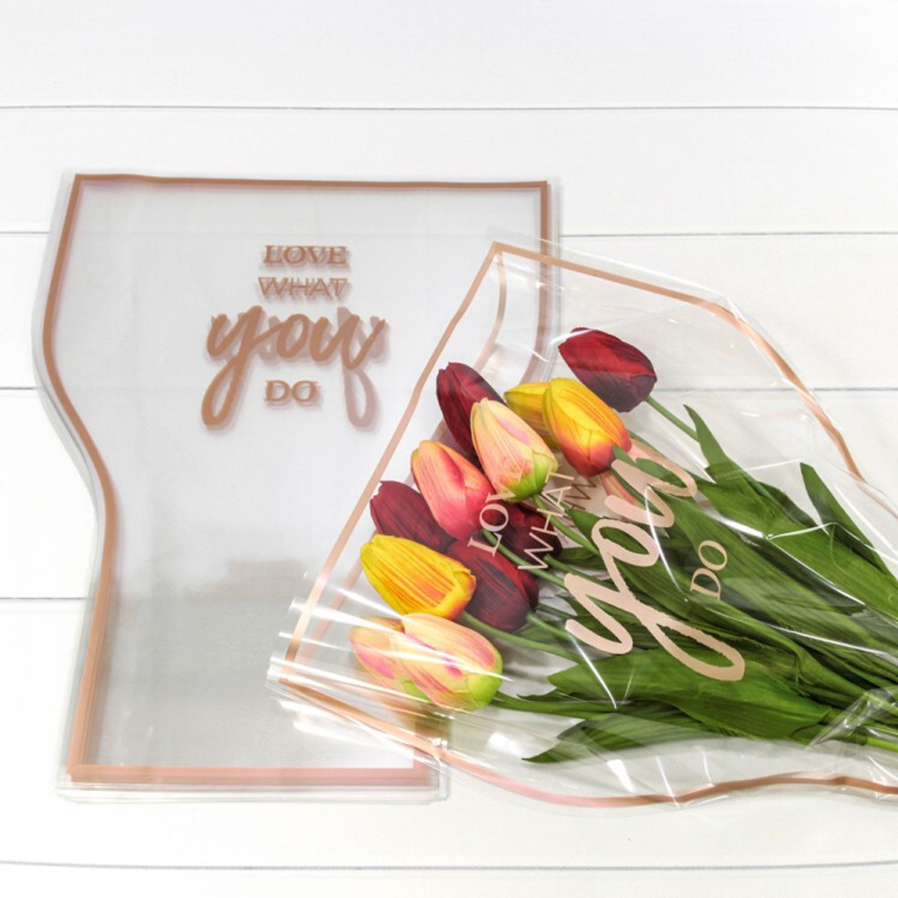 Пленка В листах 30 шт 36 х 20 х 45 см "Конус для цветов" (Коричневый)