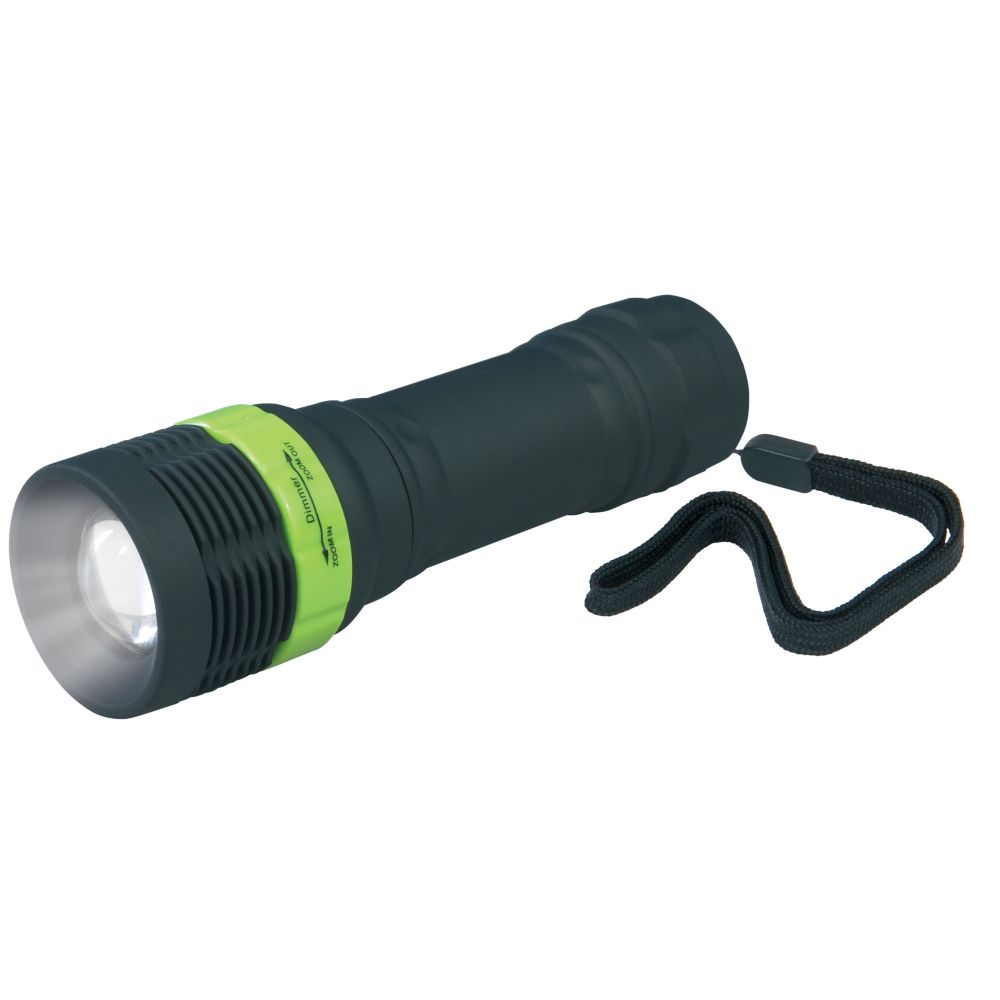 S-LD039-C Black Фонарь Uniel серии Стандарт «Simple Light – Circle», пластиковый корпус, 1 Watt LED, упаковка — кламшелл, 3хААА н/к, цвет - черный