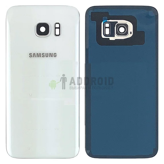 Задняя крышка для Samsung Galaxy S7 SM-G930FD White со стеклом камеры