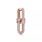 Серьги из розового золота 18k с бриллиантами, Tiffany 💠Hard Wear Large