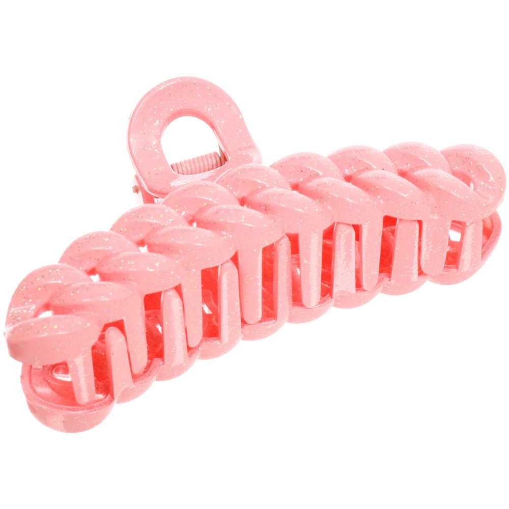 Заколка - краб для волос «AKS - MANTANA», микс 6 цветов, косичка, 10*2см