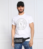 футболка Versace Jeans Couture - белый(73GAHT05CJ00T)