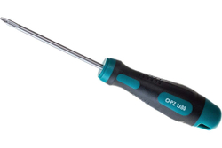 Отвертка Kraftool Expert Cr-Mo-V сталь двухкомпонентная противоскользящая рукоятка PZ №1x80 мм 250073-1-080