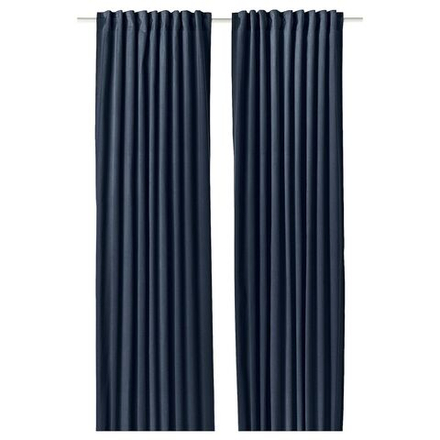 IKEA SANELA  (ИКЕА САНЕЛА)  -  Штора, 2 шт, на ленте/зеленая, 140x300 см