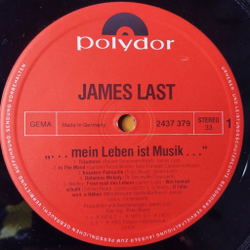 Винтажная виниловая пластинка LP James Last Джеймс Ласт Mein Leben Ist Musik (Germany 1976) In The Mood