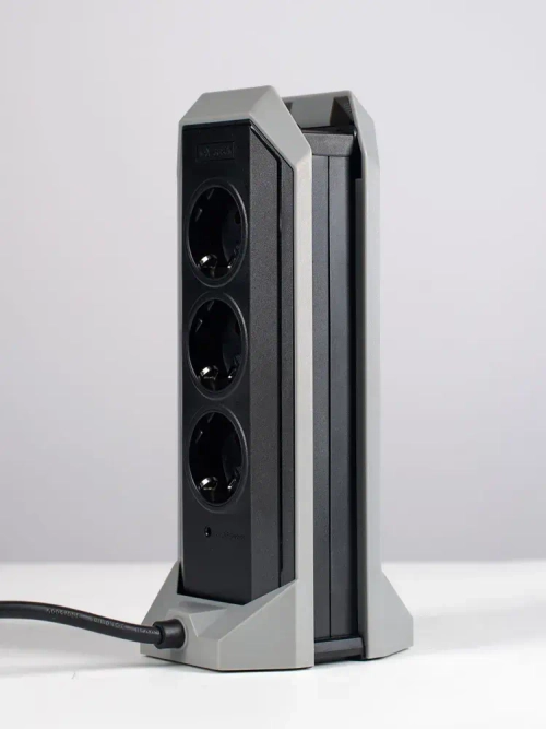 Вертикальный сетевой фильтр GAME TOWER EV-101, черный