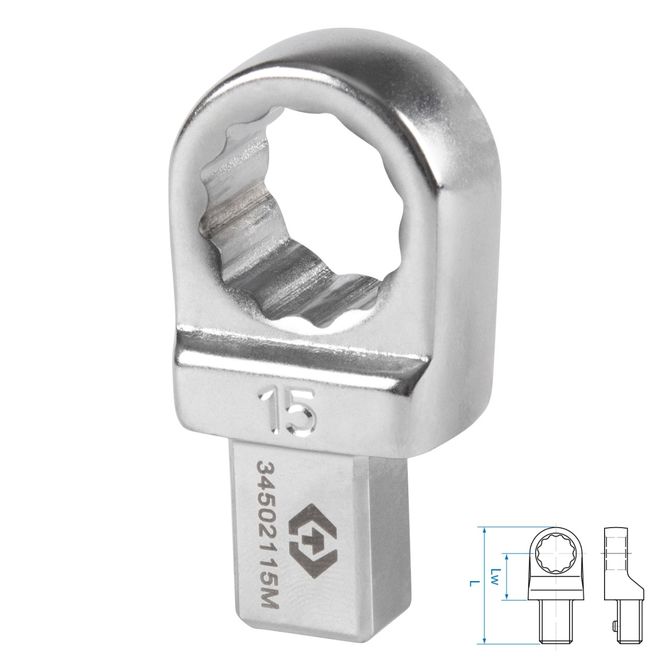 KING TONY (34502115M) Насадка накидная серии "FIT", 15 мм, 9х12 мм