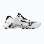 Кроссовки волейбольные Mizuno Wave Lightning Z8 white/black/ge gold