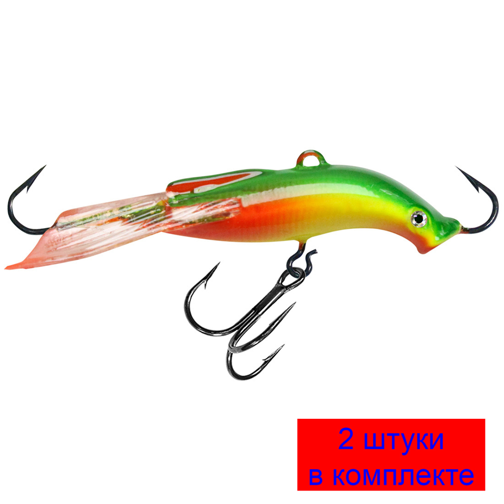 Балансир МИНОГА-7 76mm 102 (оранжевая спинка), 1 штука 20 г