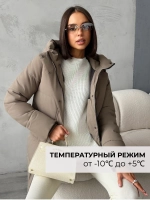 Куртка демисезонная с капюшоном удлиненная