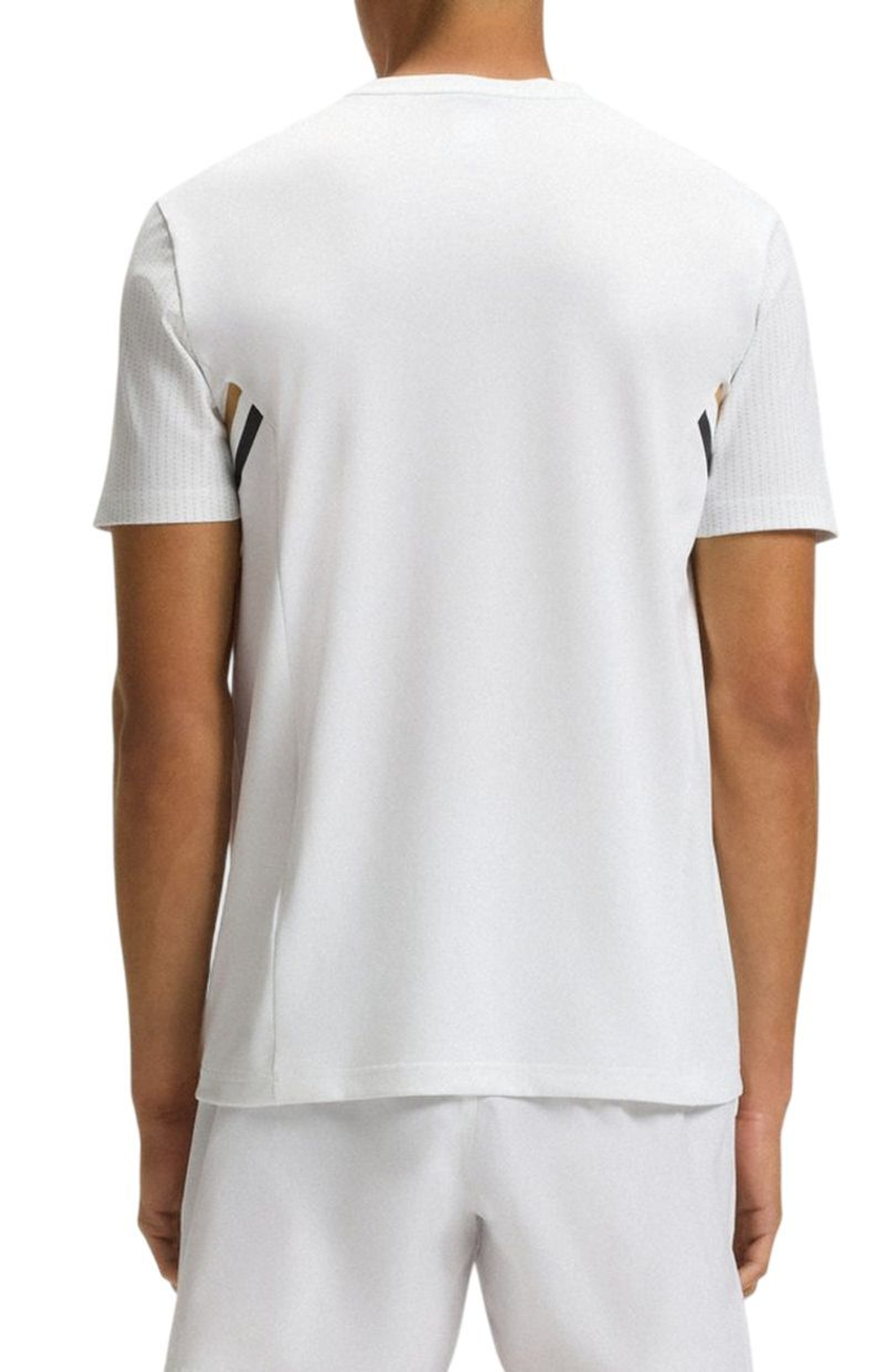 Мужская теннисная футболка BOSS Tech TOC - white