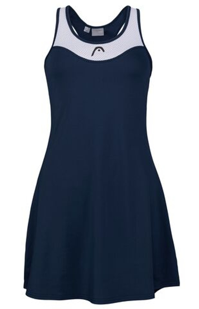 Женская Платье теннисное Head Diana Dress W - dark blue/white
