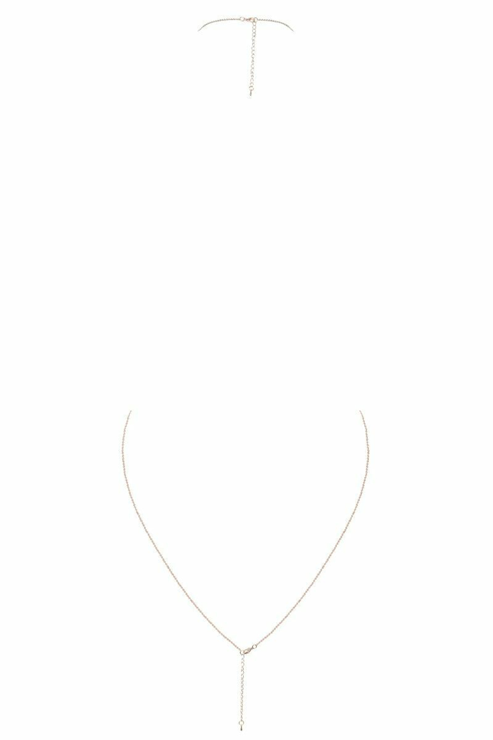 Золотистое украшение на тело с переплетением (Размер: S-M-L) (Цвет: золотистый)