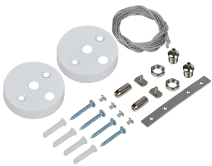 Комплект для подвесного монтажа для светильника светодиодного линейного белый LIGHTING PRO IEK