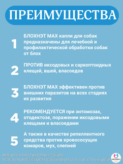 Капли на холку для кошек и котят всех пород от блох, вшей, власоедов, иксодовых и саркоптозных клещей и кровососущих комаров БлохНэт MAX (Астрафарм),1мл