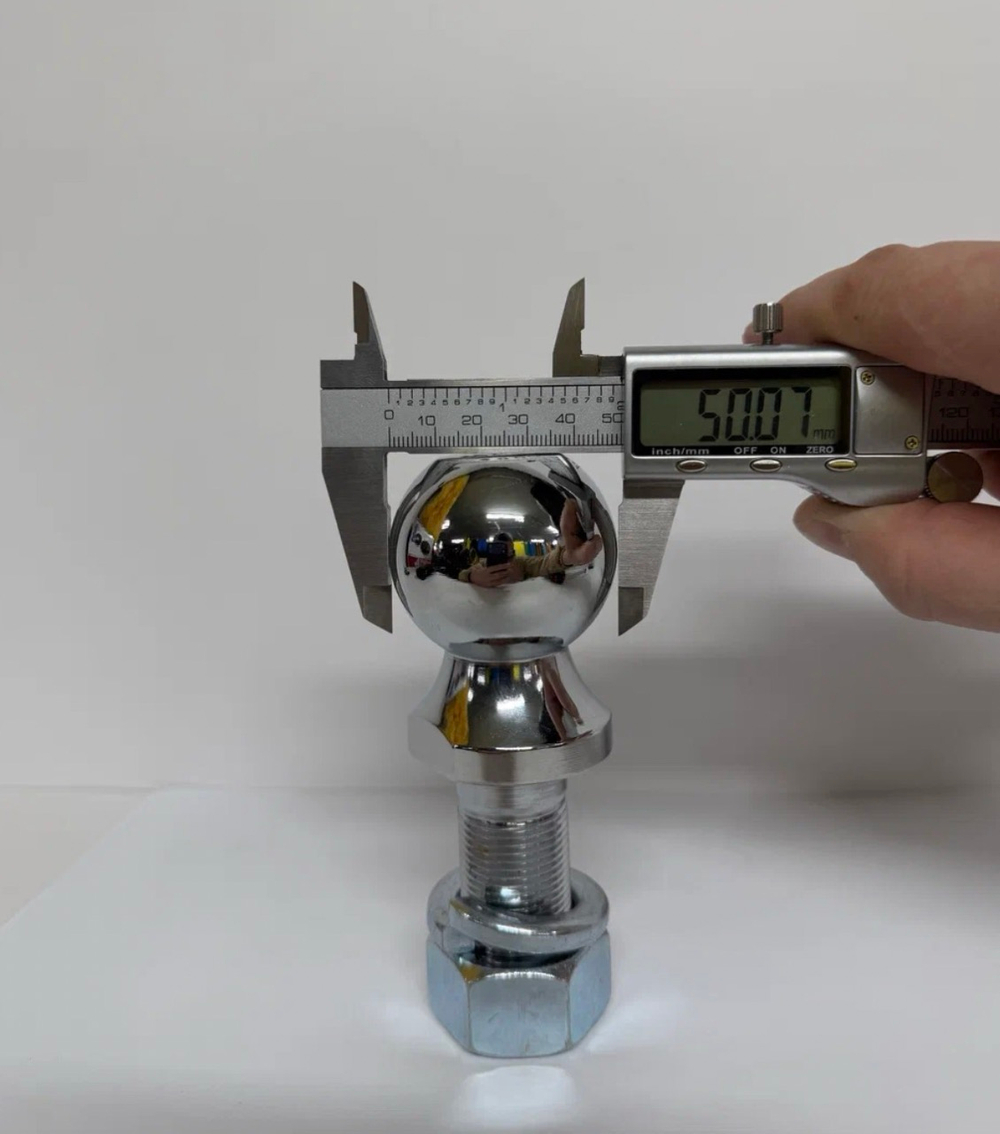 Шар для фаркопа 50 мм, 3.5 тонн, прицепное устройство для прицепа, ножка стержень М24 (шайба и гайка в комплекте), тип Е , (1 шт.) -