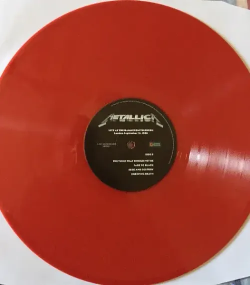 Metallica – Live At The Hammersmith Odeon - London September 21, 1986 - Red - LP