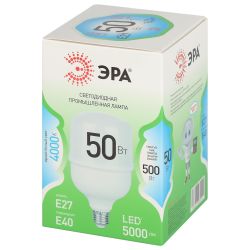 Лампа светодиодная ЭРА GREEN LINE LED POWER T100-50W-840-E27/E40 GL Е27/Е40 50 Вт колокол яркий белый свет | Лампы cветодиодные POWER